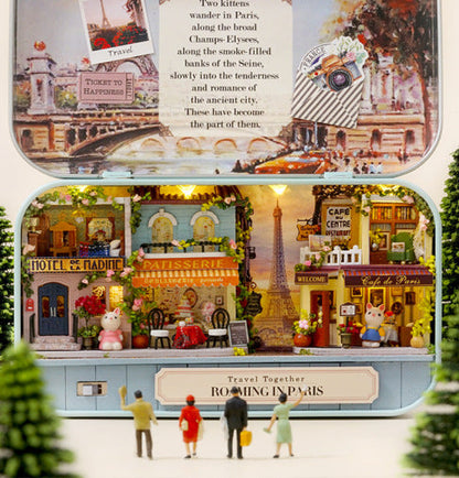 Roaming In Paris Box Theatre Dollhouse Kit