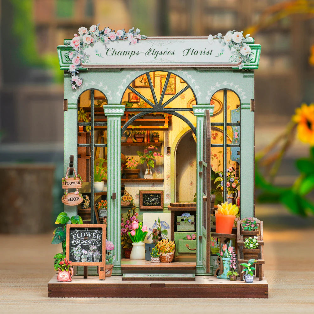 CUTEBEE Champs-Élysées Florist DIY Book Nook Kit