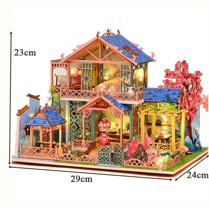 Peach Blossom Attic P017 DIY Wooden DollHouse - Mycutebee