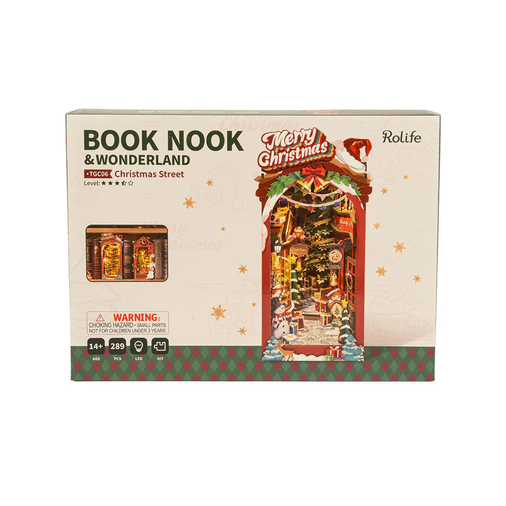 Rolife Christmas Street DIY Book Nook Kit