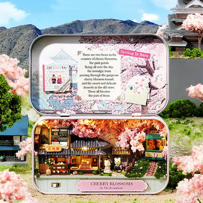 Cherry Blossom Mirror Box Theatre Dollhouse Kit