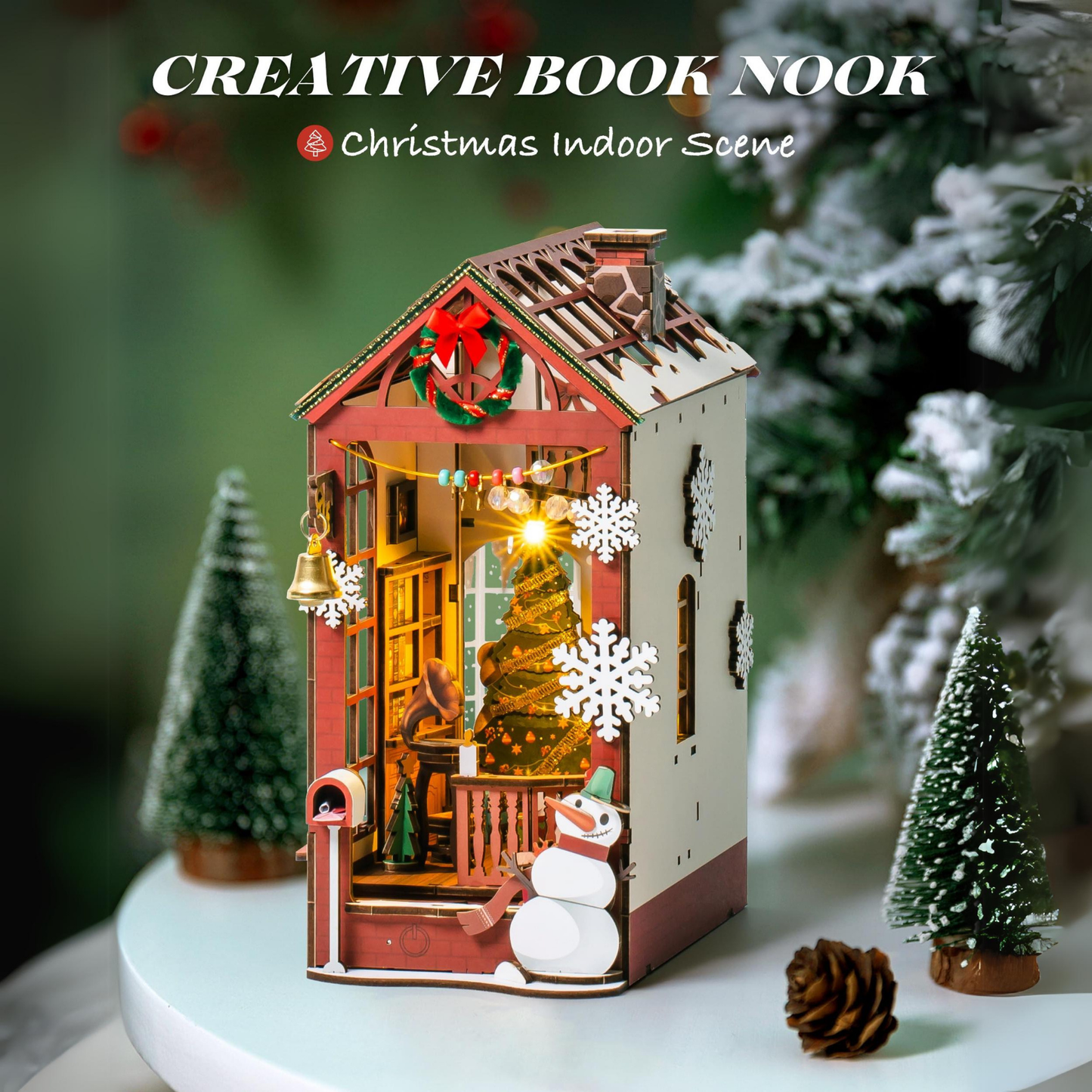 Rolife Christmas Indoor Scene DIY Book Nook Kit