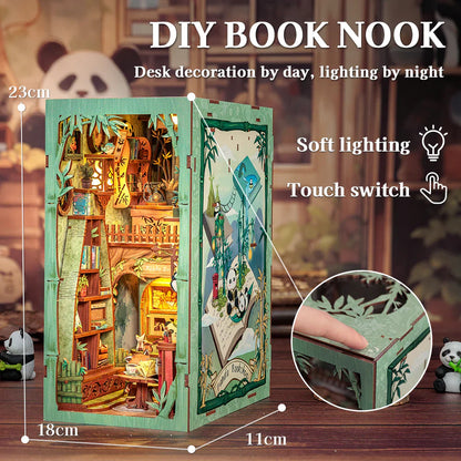 CUTEBEE Panda Bookshop DIY Book Nook Kit