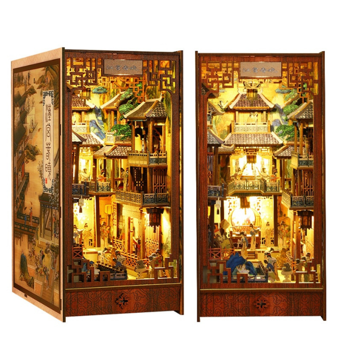 Chinese Ancient Town DIY Book Nook Kit