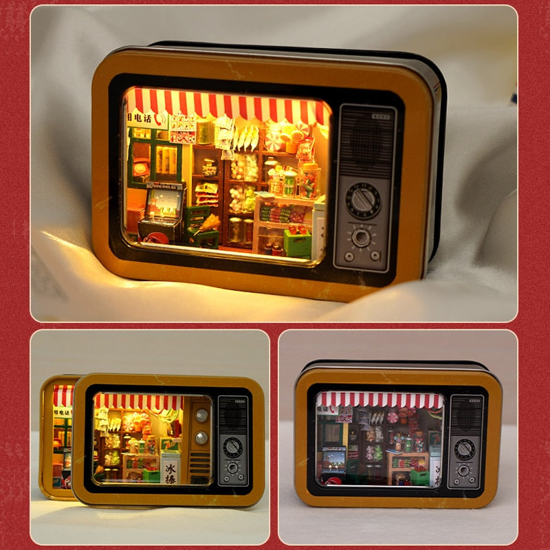 Radio Roombox Box Theatre DIY Miniature Kit - Mycutebee