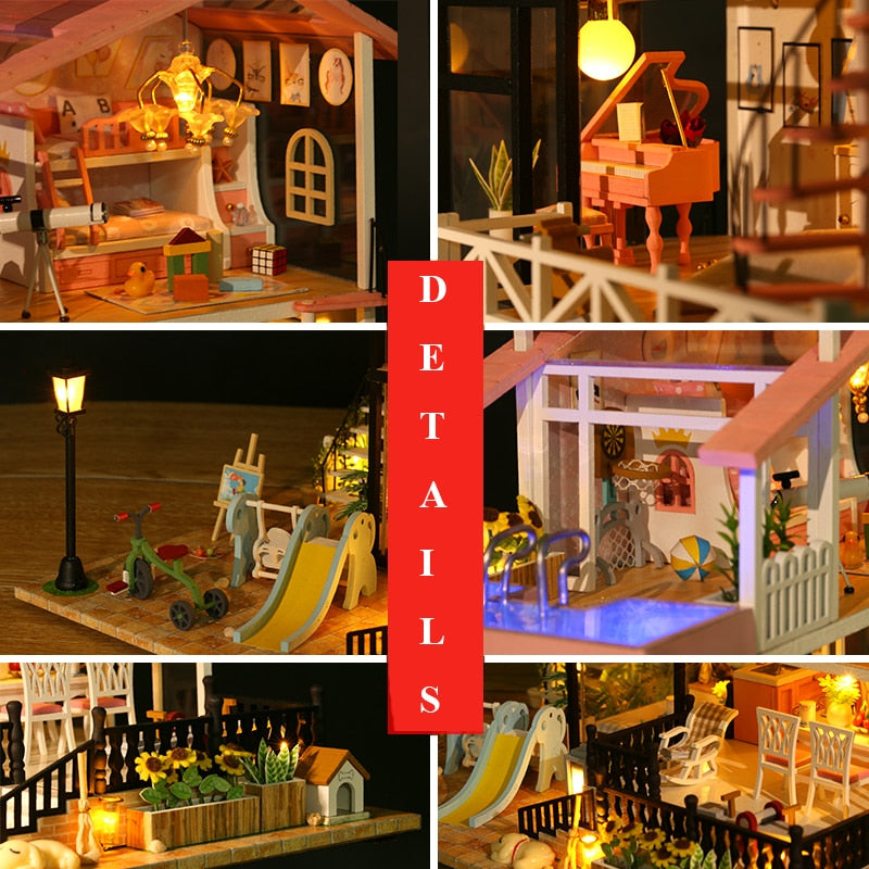 First Sight Love Villa DIY Miniature House Kit - Mycutebee