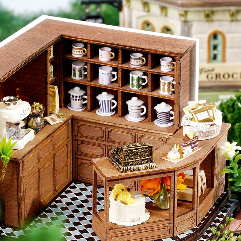 Forest Tea Shop DIY Miniature Dollhouse Kit - Mycutebee