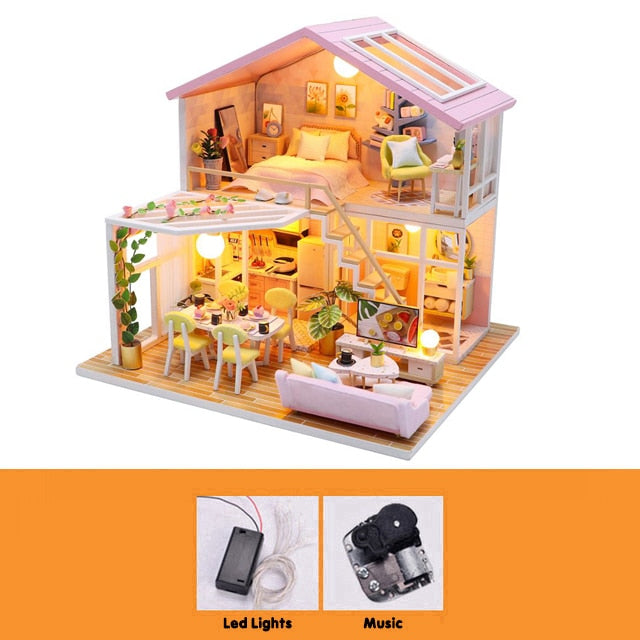 Cutebee Peaceful Minimal DIY 3D Miniature House Kit - Mycutebee