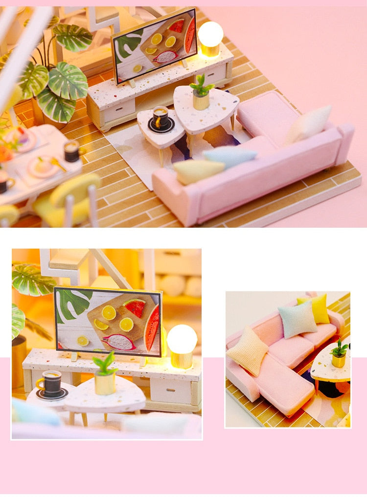 Cutebee Peaceful Minimal DIY 3D Miniature House Kit - Mycutebee