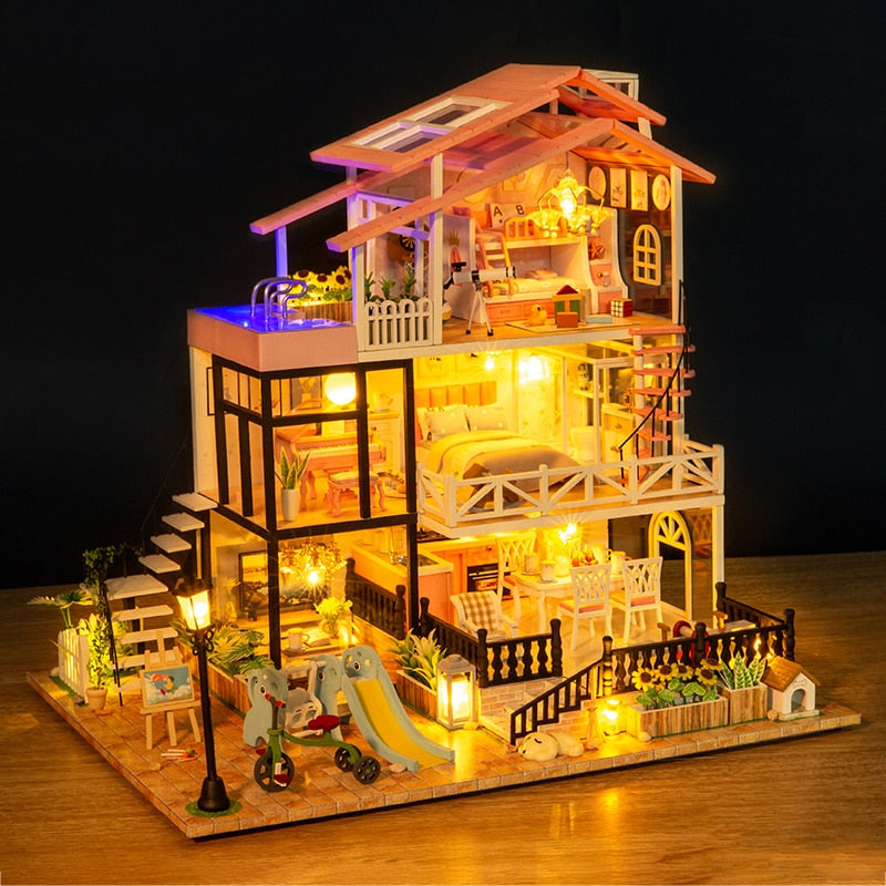 First Sight Love Villa DIY Miniature House Kit - Mycutebee