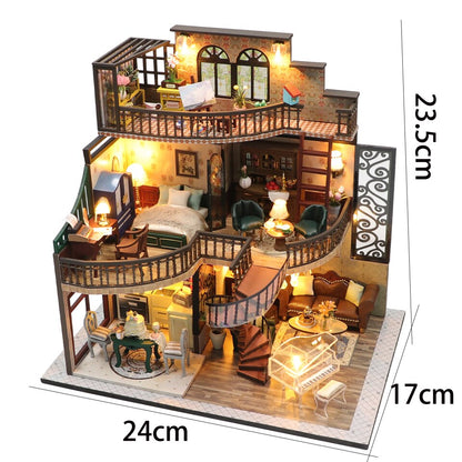 Gothic Villa M2132Z DIY Miniature Dollhouse - Mycutebee