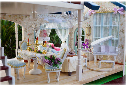 Cutebee Provence Lavender DIY Dollhouse Kit