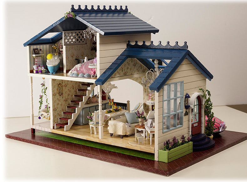 Cutebee Provence Lavender DIY Dollhouse Kit