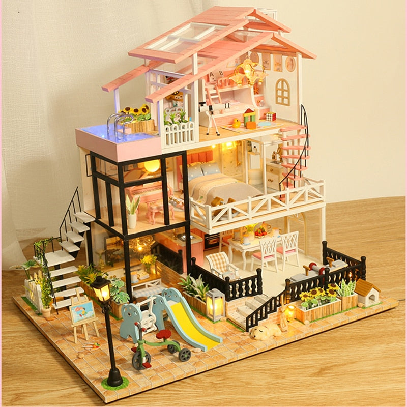 First Sight Love Villa DIY Miniature House Kit - Mycutebee