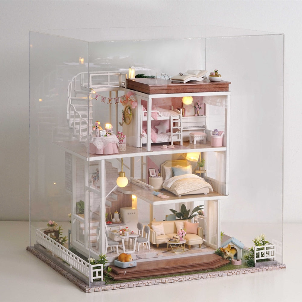 Queen's Villa DIY Dollhouse Kit - Mycutebee