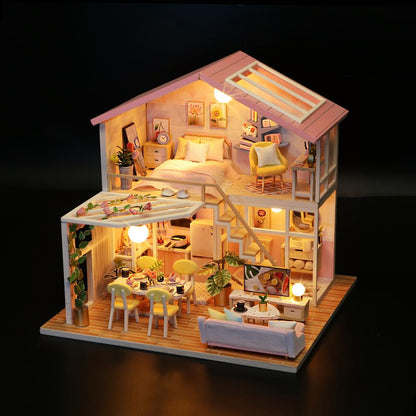 Cutebee Peaceful Minimal DIY 3D Miniature House Kit - Mycutebee