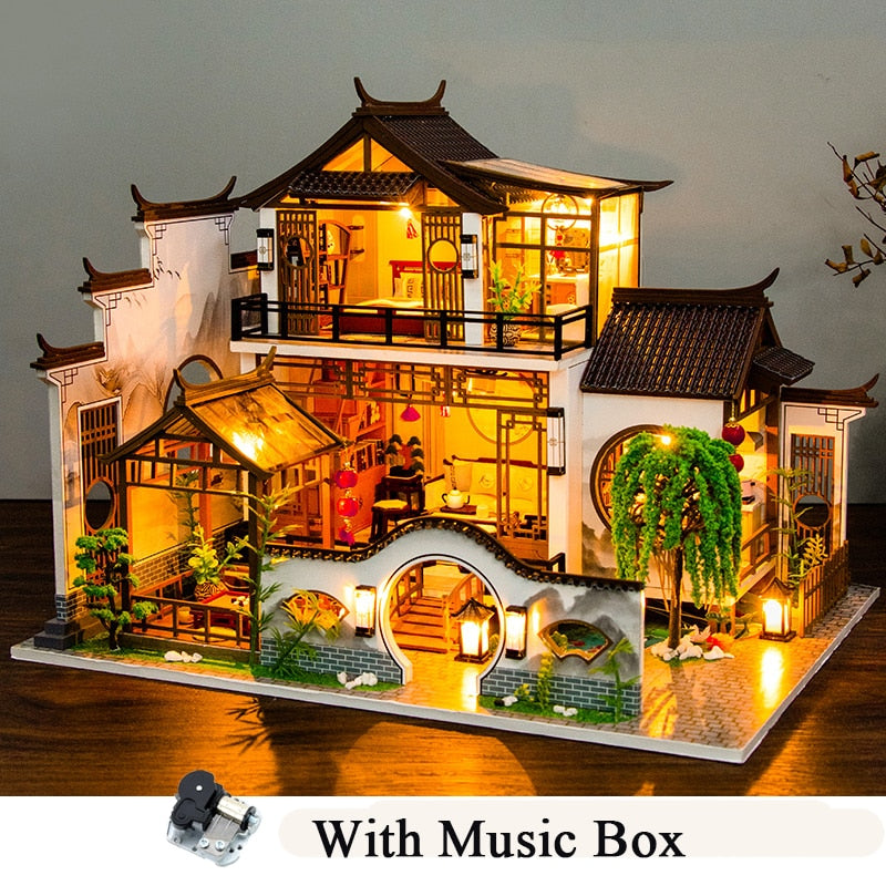 Japanese Ancient Casa DIY Wooden Doll House - Mycutebee