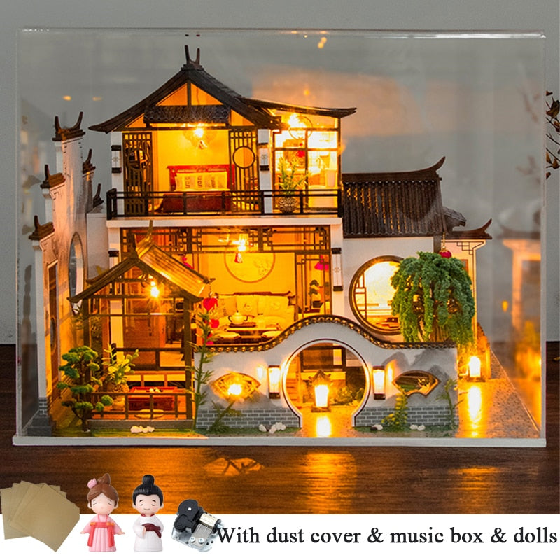 Japanese Ancient Casa DIY Wooden Doll House - Mycutebee