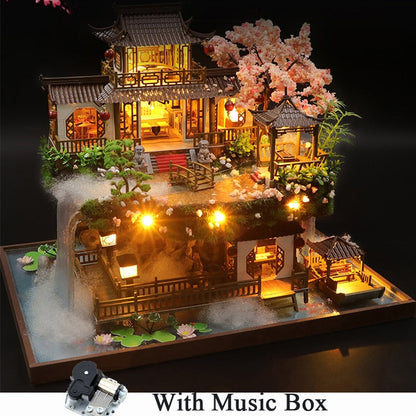 Big Chinese Garden DIY Wooden Dollhouse Kit - Mycutebee