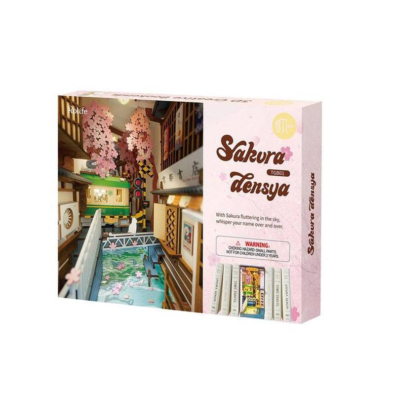 Robotime Rolife Sakura Densya DIY Book Nook Kit