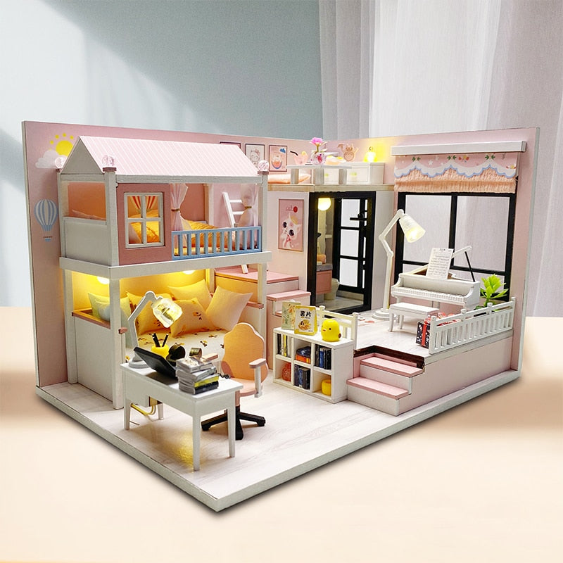 Modern Loft V2 Dollhouse DIY Miniature House Kit - Mycutebee