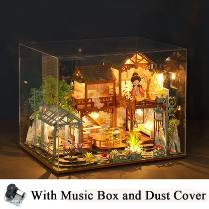 Chinese Ancient Garden Room K002 DIY Dollhouse - Mycutebee