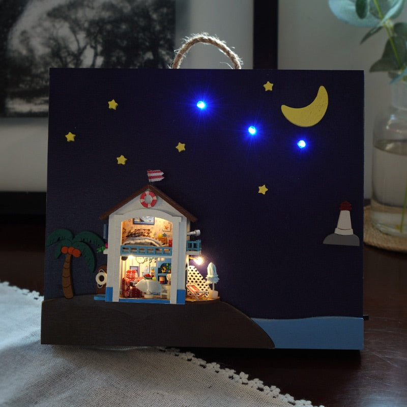 Magic Moment Night Lamp Style DIY wooden Frame Kit - Mycutebee