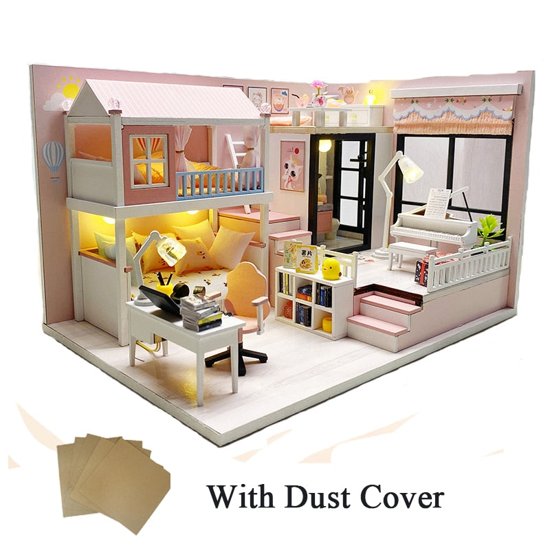 Modern Loft V2 Dollhouse DIY Miniature House Kit - Mycutebee