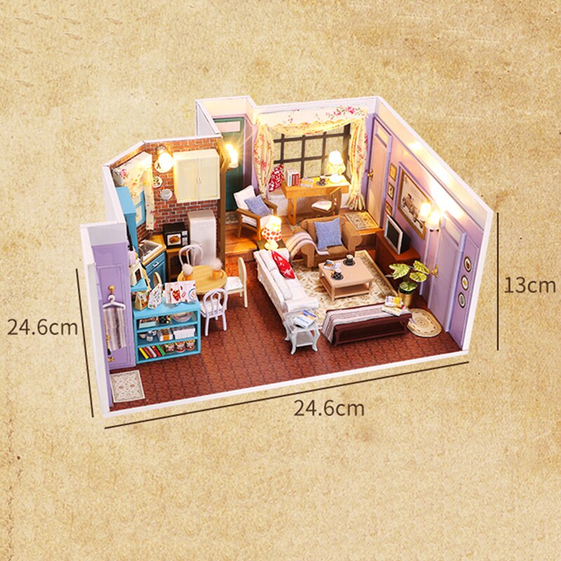 DIY Monica's Apartment DIY Dollhouse - Mycutebee