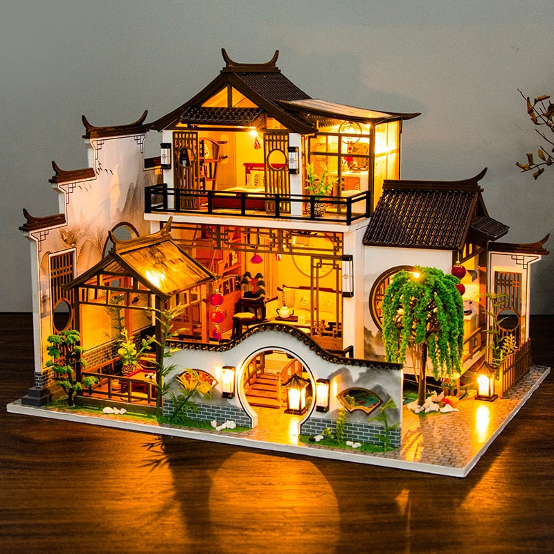 Japanese Ancient Casa DIY Wooden Doll House - Mycutebee