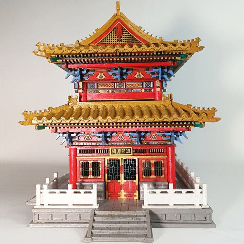 Chinese Temple of Wealth RT1008 DIY Wooden Model - Mycutebee