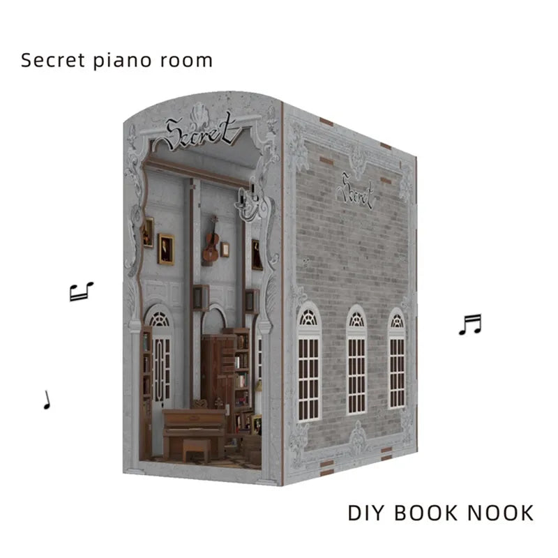 Secret Piano Room DIY Book Nook Kit