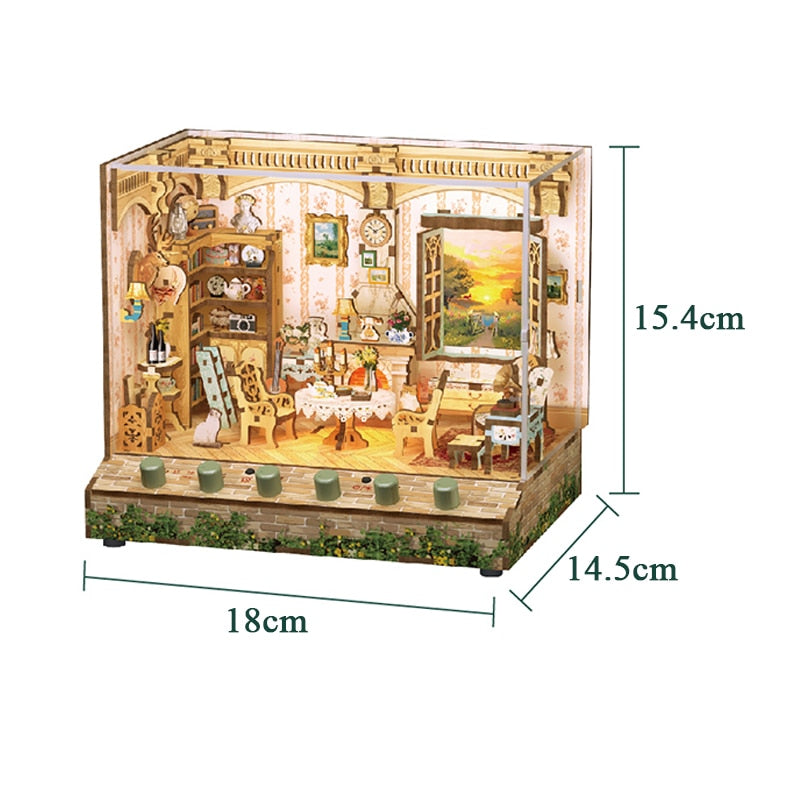 Time Casa Building DIY Dollhouse Kit - Mycutebee