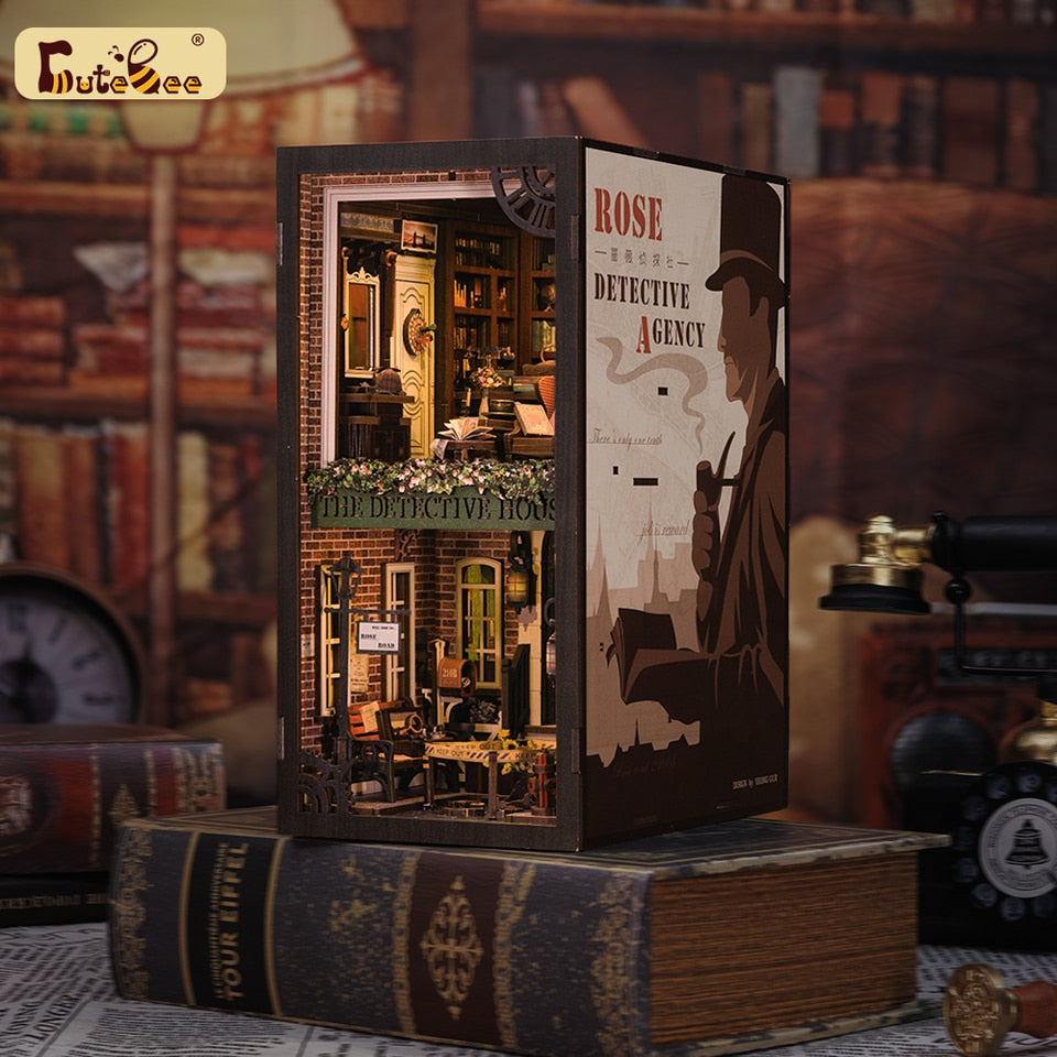 Cutebee Rose Detective Agency DIY Book Nook Kit