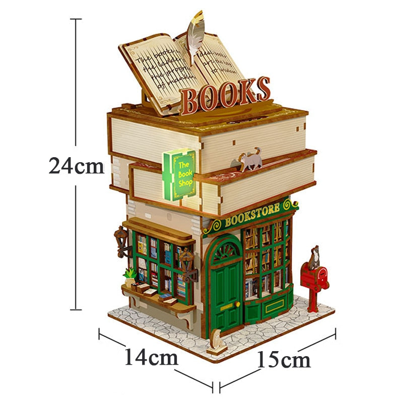 Time Book Store DIY Wooden Storage Box