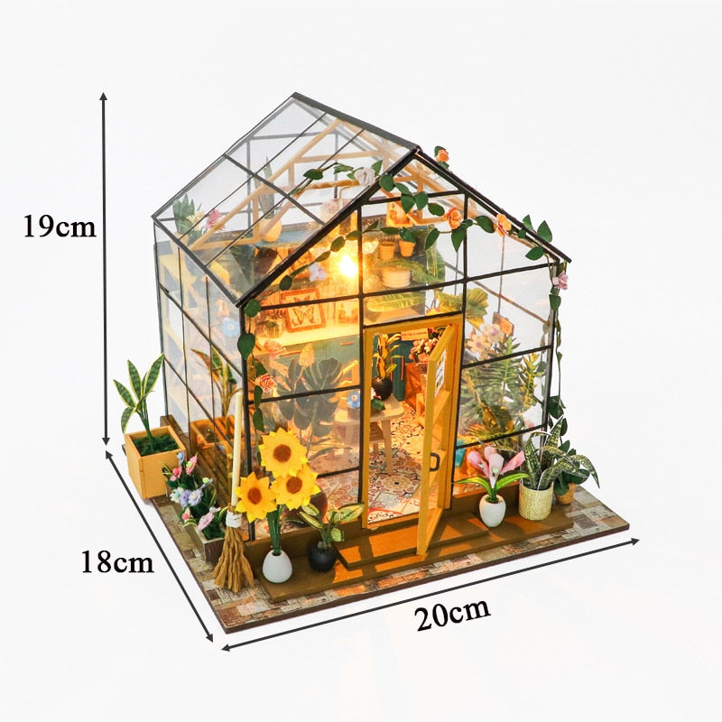 Sunshine Flower House DIY Dollhouse Kit - Mycutebee