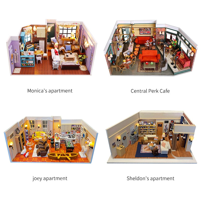 Central Perk Cafe DIY Dollhouse Kit - Mycutebee