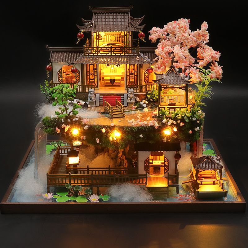 Big Chinese Garden DIY Wooden Dollhouse Kit - Mycutebee