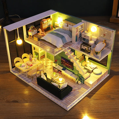 Storey Apartment DIY Dollhouse Kit - Mycutebee