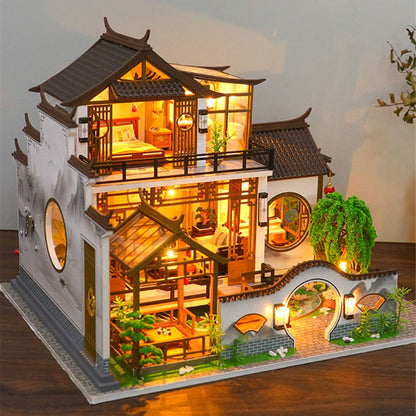 Japanese Ancient Casa DIY Wooden Doll House - Mycutebee