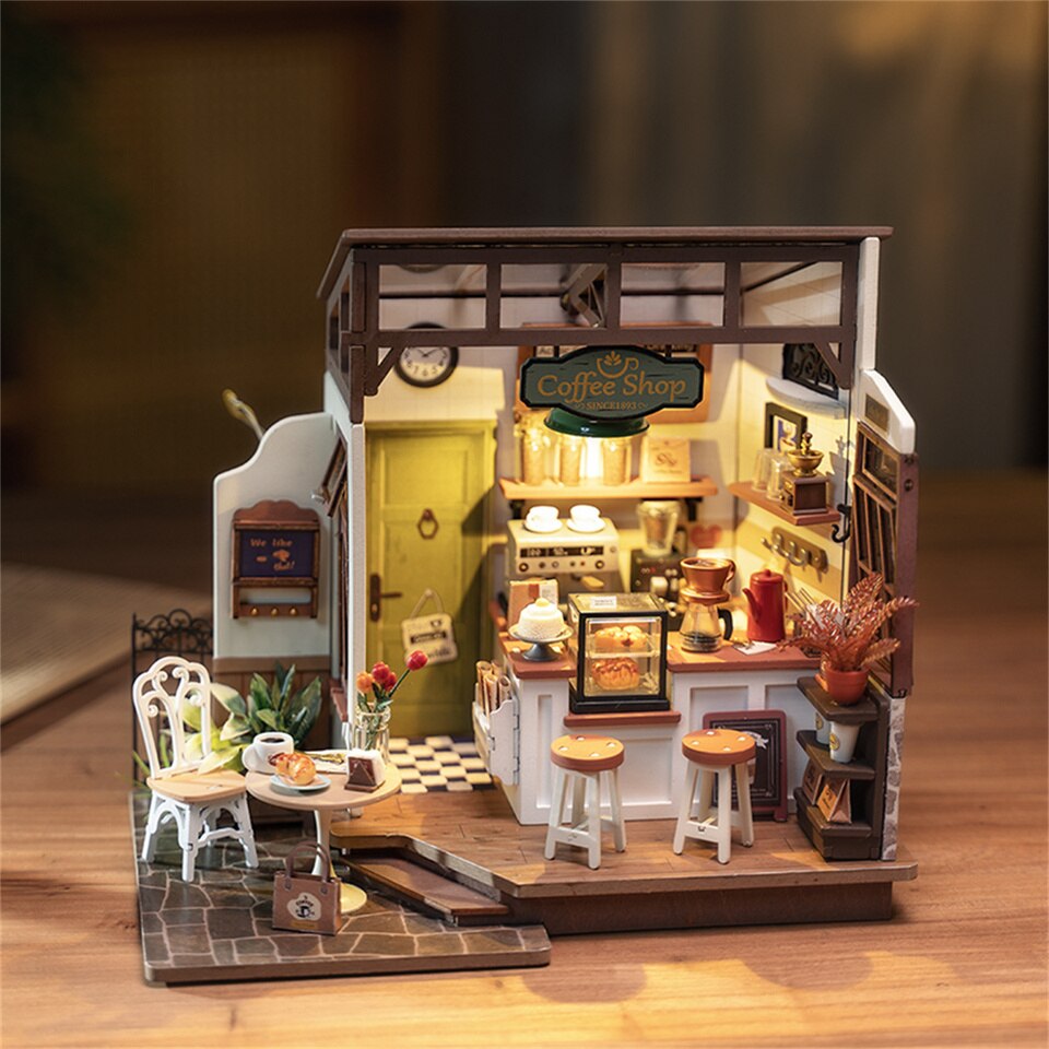 Rolife DG162 NO.17 Cafe DIY Mini Dollhouse - Mycutebee