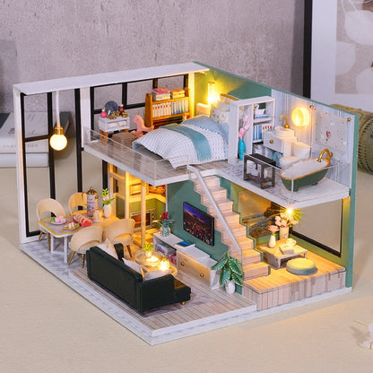 Storey Apartment DIY Dollhouse Kit - Mycutebee