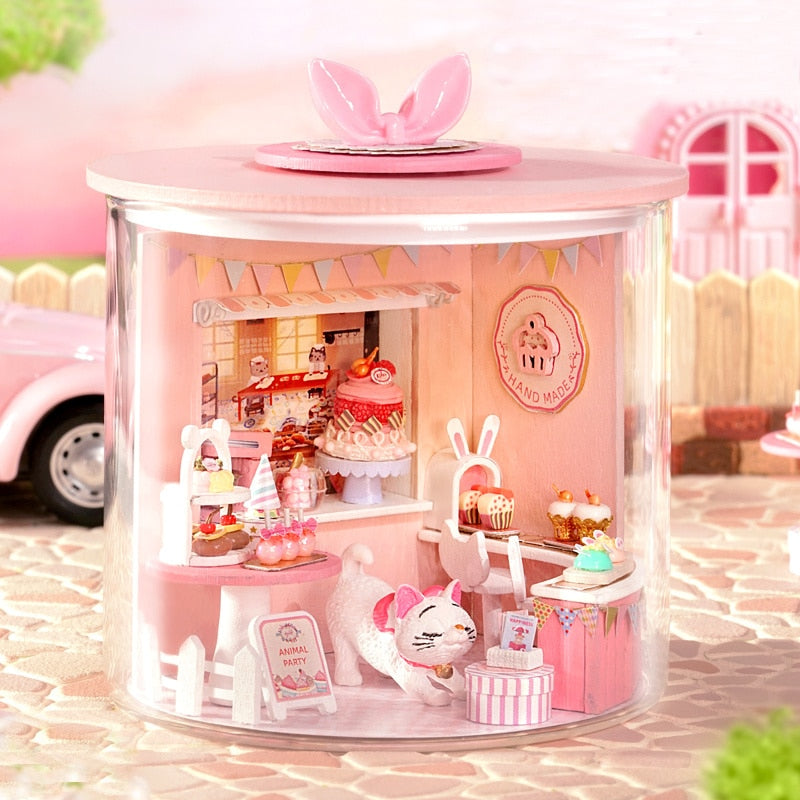 Kitten Cake House B034 DIY Miniature Kit - Mycutebee