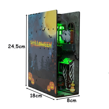 Halloween Spooky Alley DIY Wooden Book Nook Kit