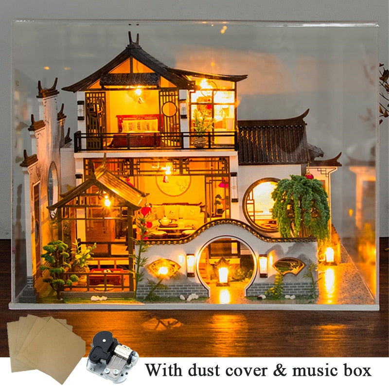 Japanese Ancient Casa DIY Wooden Doll House - Mycutebee