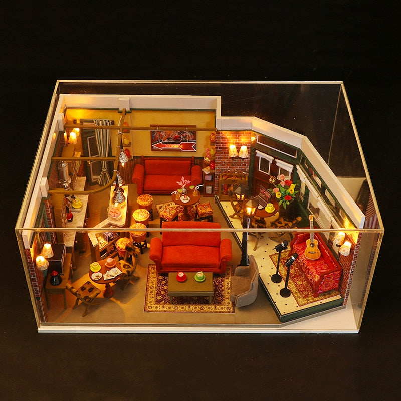 Central Perk Cafe DIY Dollhouse Kit - Mycutebee