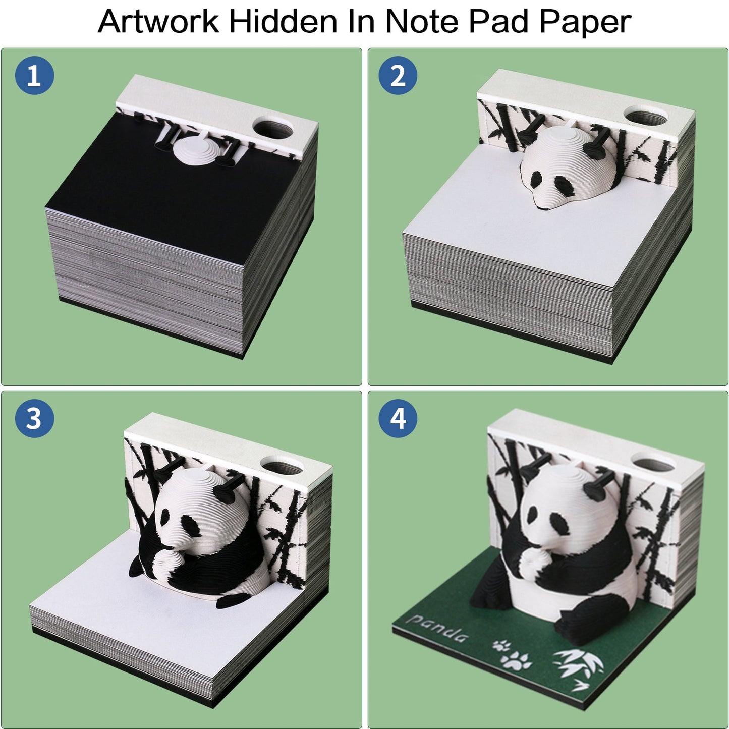 Panda Omoshiroi 3D Notepad