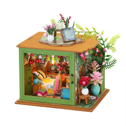 Flower Bedroom and Kitchen DIY Dollhouse - Mycutebee