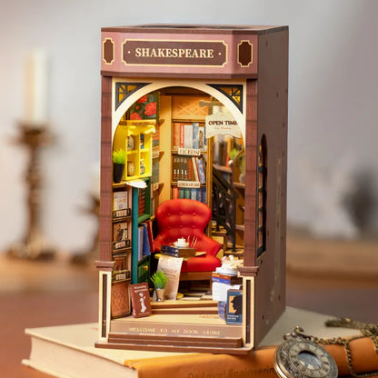 Robotime Rolife Shakespeare and Company DIY Book Nook Kit