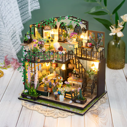 Darcy Flower House DIY Dollhouse Kit